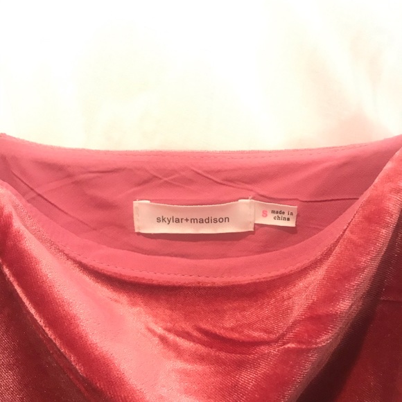 Pink velvety crop top - Picture 2 of 4